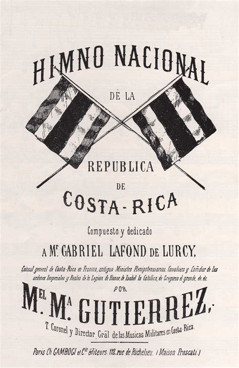 Himno nacional de Costa Rica   Wikiwand