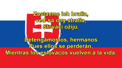 Himno nacional de Eslovaquia  Eslovaco/Español    Anthem ...