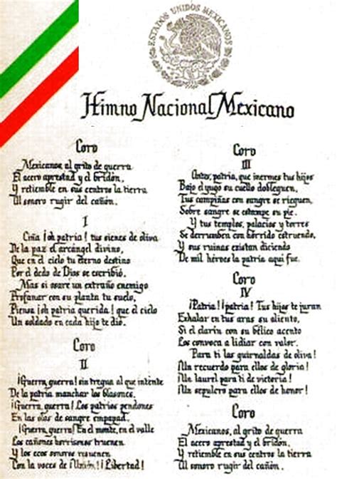 Himno Nacional de México completo   México mi país
