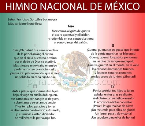 Himno Nacional Mexicano: letra completa, historia y ...