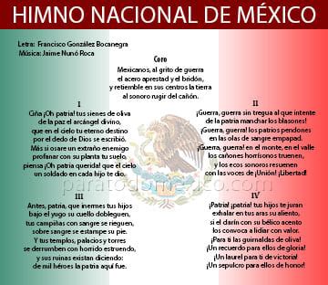 Himno Nacional Mexicano Letra Completa   slidesharetrick