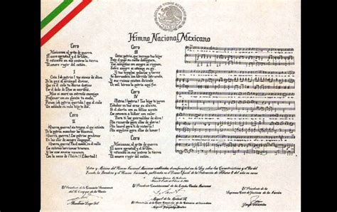 Himno Nacional Mexicano Letra Oficial   SEONegativo.com
