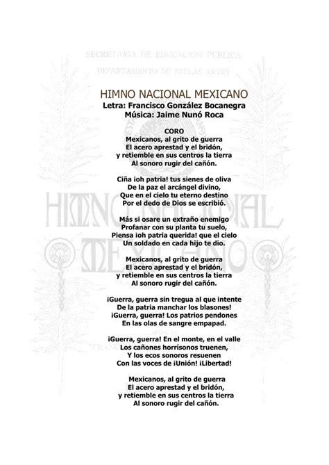 himno nacional mexicano