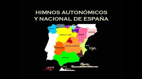 HIMNOS AUTONÓMICOS Y NACIONAL DE ESPAÑA   YouTube