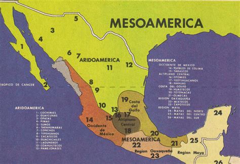 Historia de México 1: ÁREAS CULTURALES