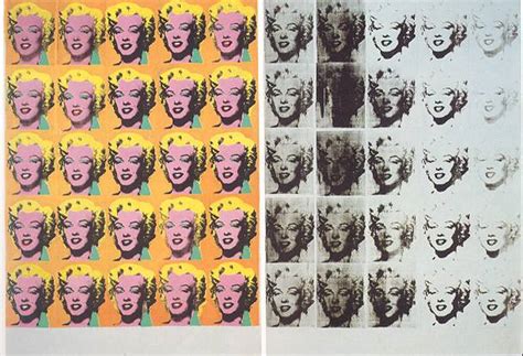 Historia del arte  aldapeta: Díptico de Marilyn.1962. Andy Warhol.