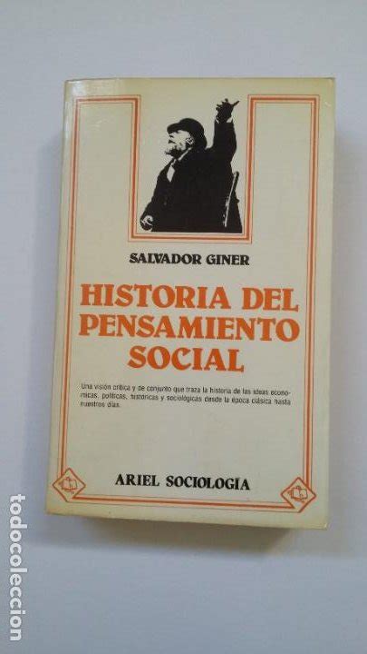 Historia del pensamiento social. salvador giner   Vendido en Venta ...