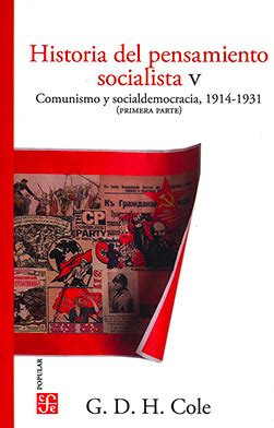 HISTORIA DEL PENSAMIENTO SOCIALISTA V [HIS] / G. D. H. COLE   Trayecto ...