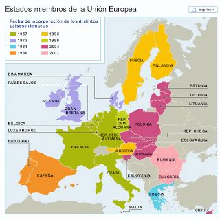 HISTORIAS DE UN ESTUDIANTE: MAPA UNIÓN EUROPEA