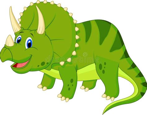 Historieta linda del triceratops ilustración del vector | Imagenes de ...