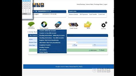 HNB Internet Banking   User Activity   YouTube