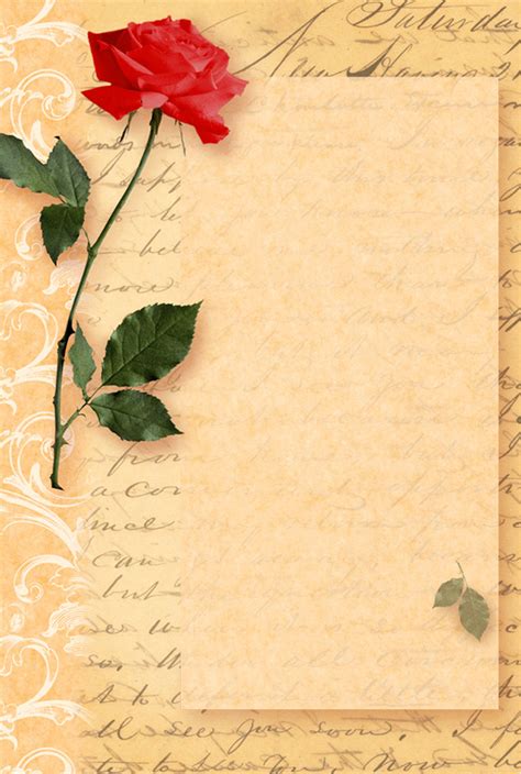 Hojas decoradas para cartas de amor   Imagui