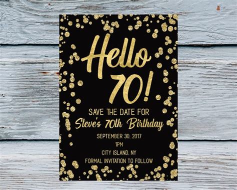 Hola 70 guarda la fecha hombres 70 años cumpleaños ...