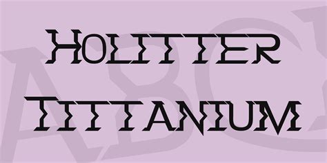 Holitter Tittanium Font · 1001 Fonts | 1001 fonts, Fonts, Free font