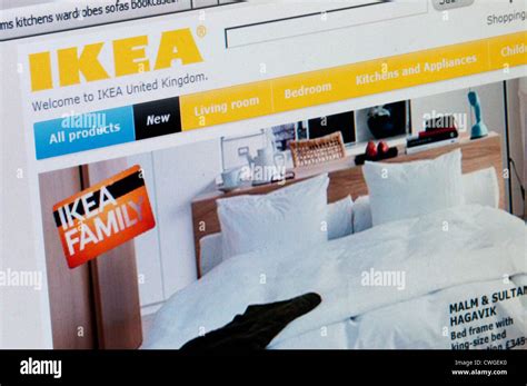 Home page of the IKEA web site Stock Photo   Alamy