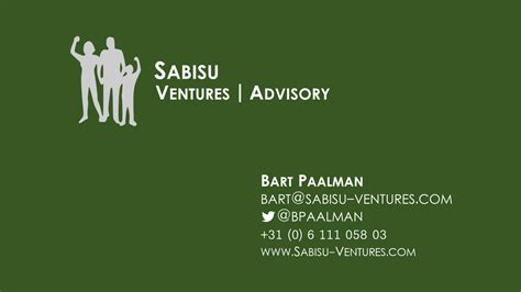 Home   Sabisu Ventures | Advisory