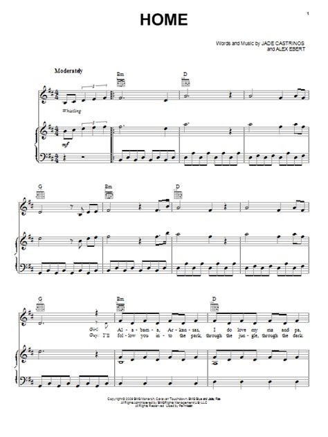 Home sheet music by Edward Sharpe and the Magnetic Zeros ...