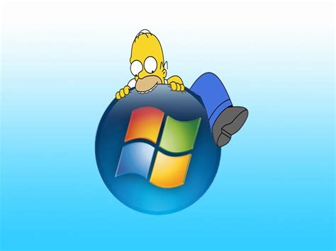 homer and windows   The Simpsons Wallpaper  10031643    Fanpop