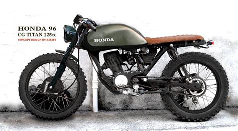 HONDA CG 96 Titan 125cc dirt | Cafe racer honda, Cafe ...