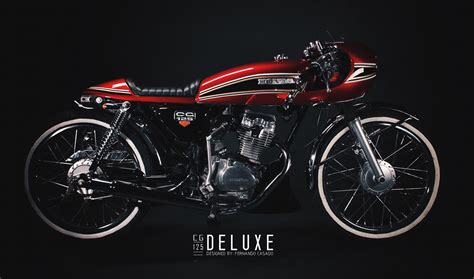Honda CG125 Cafe Racer Deluxe by Fernando Casado – BikeBound