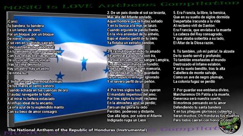 Honduras National Anthem  Himno Nacional de Honduras ...