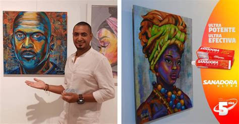 Hondureño muestra sus pinturas en una exposición de arte ...