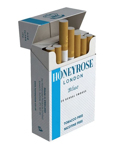 HoneyRose Blue 20 Herbal Smokes Cigarettes | Ozziesmoke