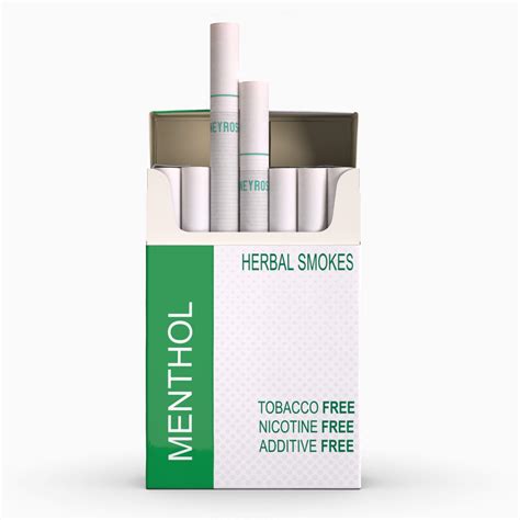 Honeyrose Menthol   Tobacco & Nicotine Free Herbal Cigarettes, 100% ...