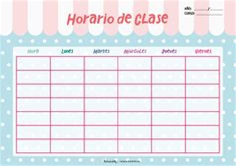 Horarios para Imprimir | Plantillas de Horario de Clases GRATIS 2020 ...