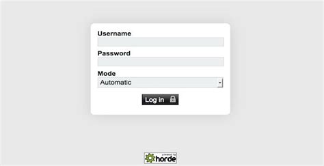 Horde Webmail Login   Horde.org   Online Screen | Webmail ...