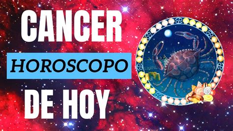 Horoscopo CÁNCER HOY Viernes 3 de JULIO 2020   YouTube
