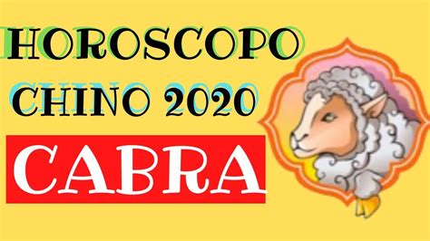 Horoscopo Chino 2020 Cabra   YouTube