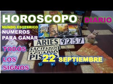 HORÓSCOPO DE HOY SABADO 22 DE SEPTIEMBRE 2018   YouTube