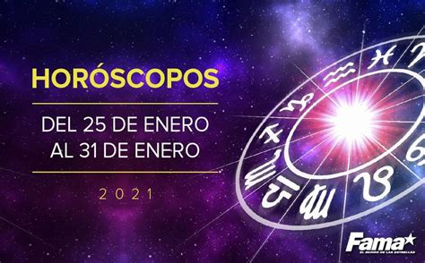 Horóscopo de hoy: Semana del 25 al 31 de enero de 2021