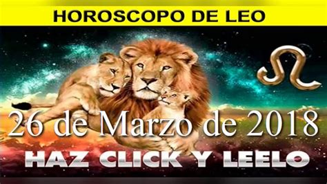 Horóscopo de Leo Hoy Marzo 26 de 2018   Horóscopo Diario ...