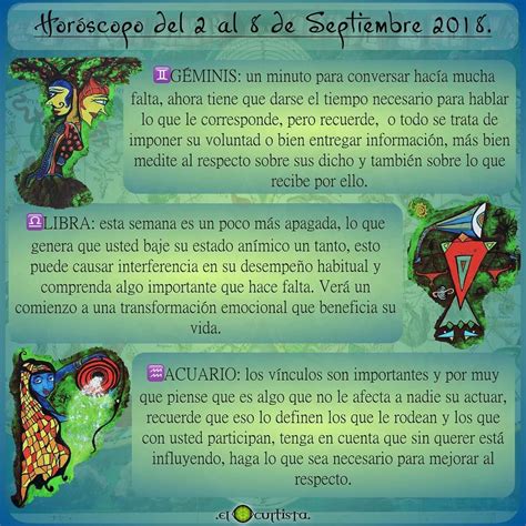 #horoscopo del 2 al 8 de #septiembre #2018 . Para #geminis ...