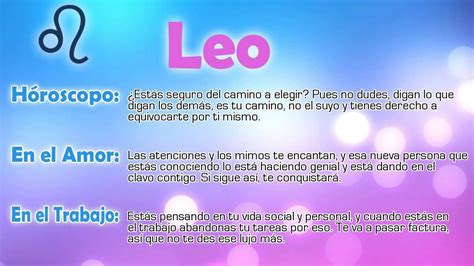 Horóscopo del día   Leo   25/03/2015   YouTube