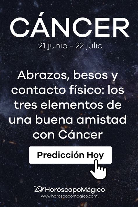 Horóscopo diario Cáncer | Signos del zodiaco cáncer, Frases bonitas ...