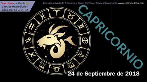 Horóscopo Diario   Capricornio   24 de Septiembre de 2018 ...