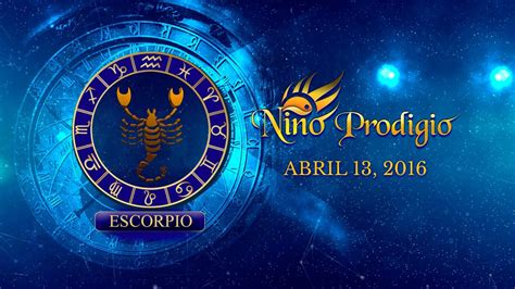 Horóscopo Diario de Escorpio   Abril 13, 2016   YouTube