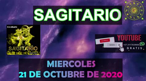 Horóscopo Diario  Sagitario Hoy  21 De Octubre De 2020 ...