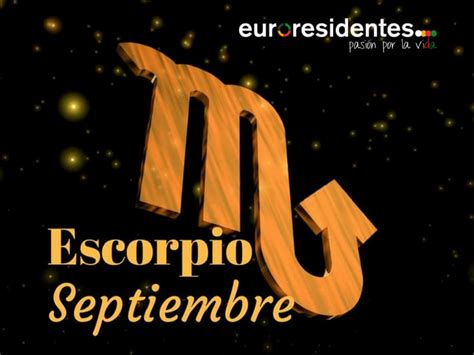 Horóscopo Escorpio Septiembre 2018   Horóscopo Mensual