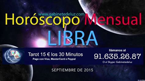 Horóscopo Mensual   LIBRA   Septiembre de 2015   YouTube
