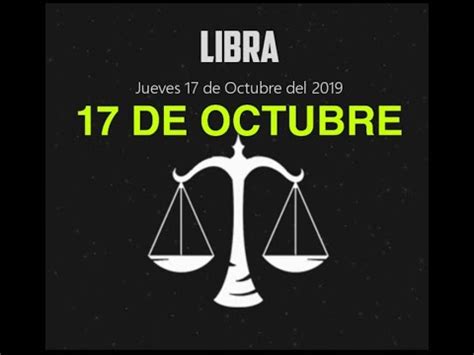 HOROSCOPO NEGRO LIBRA HOY jueves 17 de octubre del 2019 ...