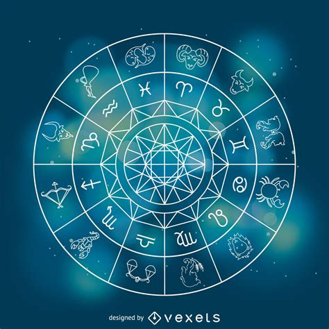 Horóscopo signos del zodiaco ilustración   Descargar vector