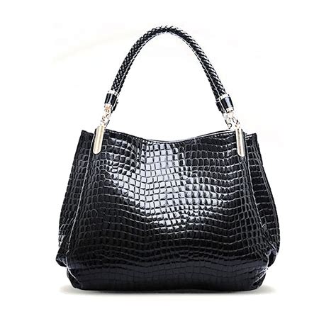Hot Sale! Women Alligator Top Handle Bags Ladies Designer ...