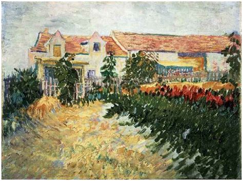 House with Sunflowers by Vincent Van Gogh   237   Painting