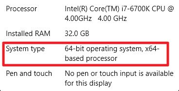 How Do I Know if I’m Running 32 bit or 64 bit Windows?