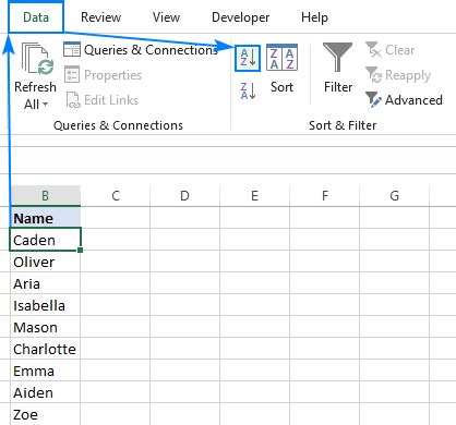 How to alphabetize in Excel: sort alphabetically columns ...