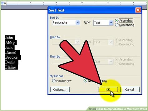 How to Alphabetize in Microsoft Word: 8 Steps  with Pictures